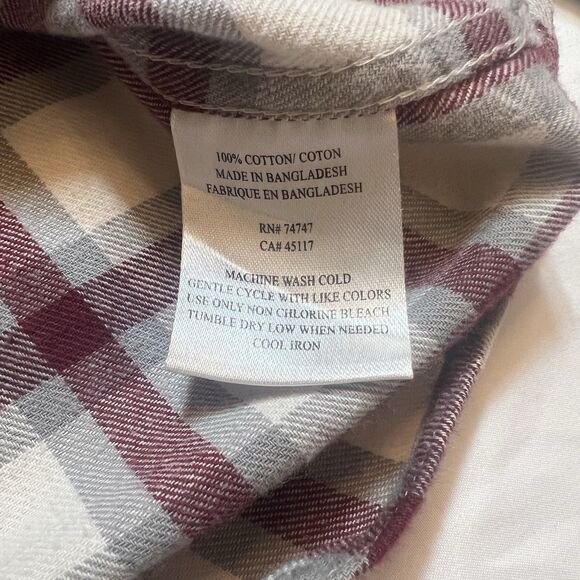 2 RedHead Ranch Men's M Cotton Shirt Plaid Flannel Long Sleeve Button-Up Bundle - Picture 5 of 13